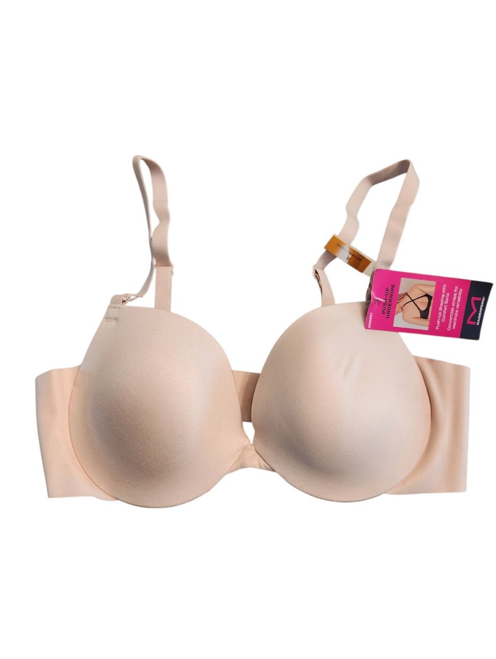NEW Maidenform Push Up Underwire Bra Convertible Straps Size 34A